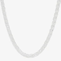 Made in Italy Mens Sterling Silver 22 Inch Wheat Chain Necklace