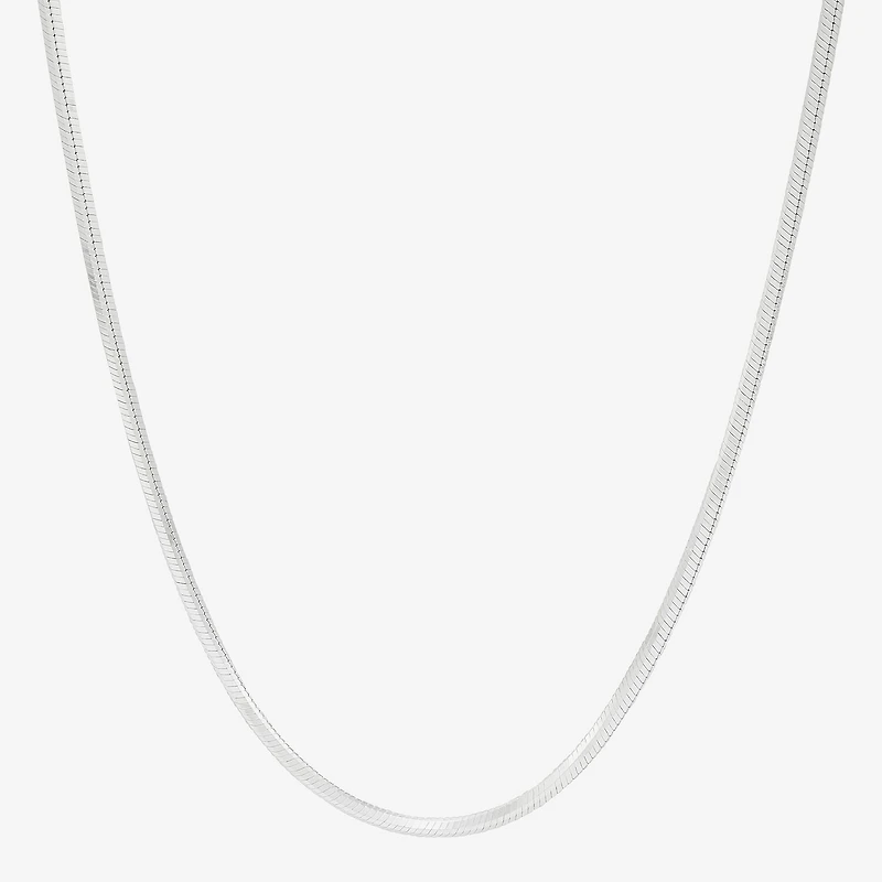 Made in Italy Womens Sterling Silver Inch Snake Chain Necklace