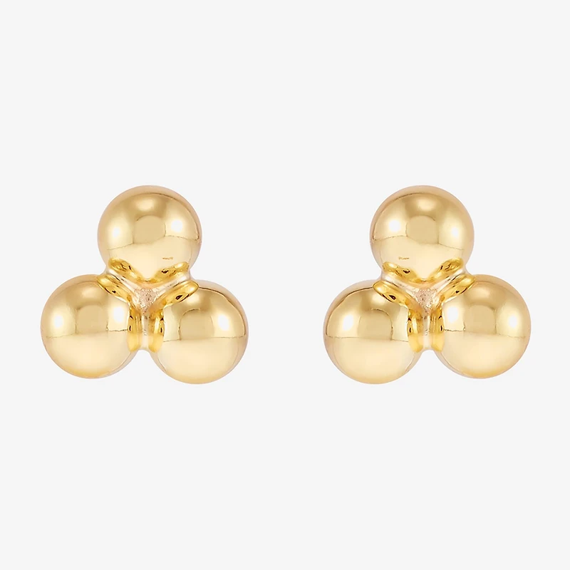 Silver Addiction Womens 14K Gold Over Silver 2 Pair Earring Set