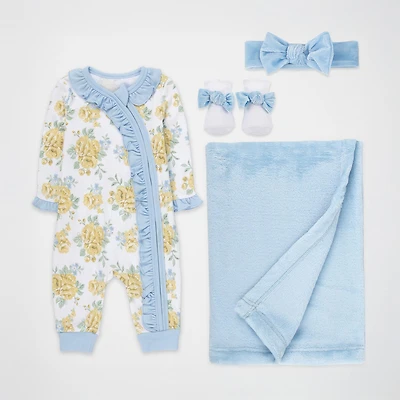 Baby Essentials Girls 4-pc. Clothing Set