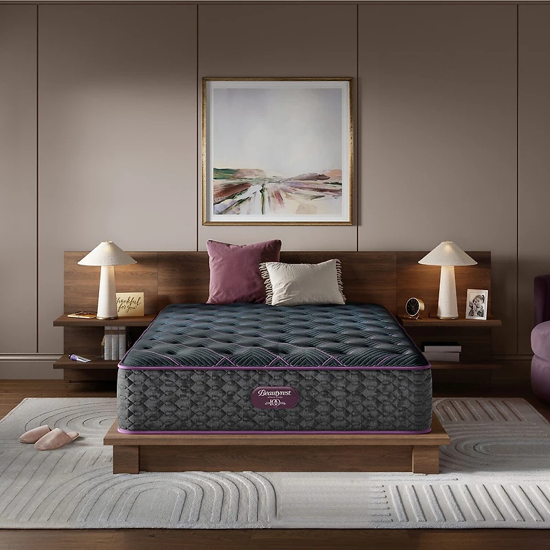 Beautyrest World Class Level Three 14.75" Plush Tight top - Mattress + Box Spring