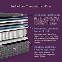 Beautyrest World Class Level Three 14.5" Medium Tight top - Mattress + Box Spring