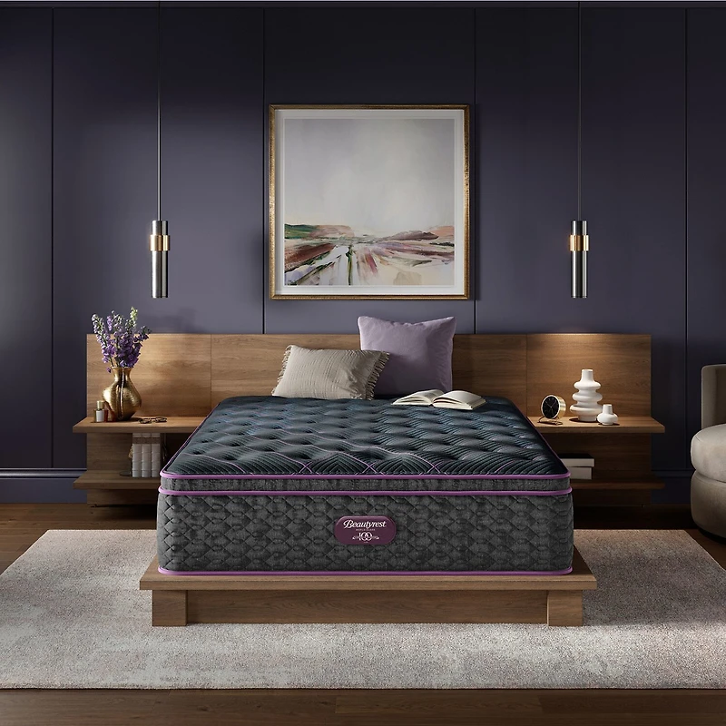 Beautyrest World Class Level Three 16" Plush Pillow top - Mattress + Box Spring