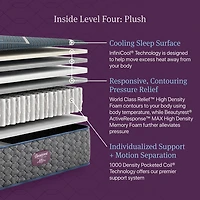 Beautyrest World Class Level Four 13.5" Plush Tight top - Mattress + Box Spring