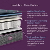 Beautyrest World Class Level Three 13" Medium Tight top - Mattress + Box Spring