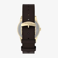 Timex Mens Brown Leather Strap Watch Tw2y12700jt