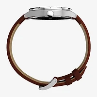 Timex Mens Brown Leather Strap Watch Tw2y16200jt