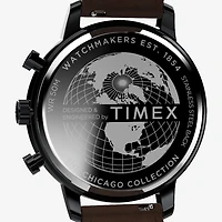Timex Chicago Mens Brown Leather Strap Watch Tw2w13200ji