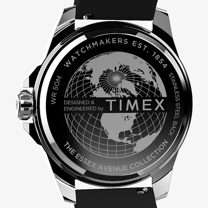 Timex Mens Black Strap Watch None