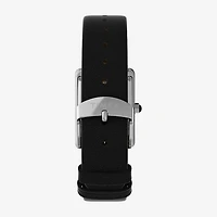 Timex Womens Black Leather Strap Watch None
