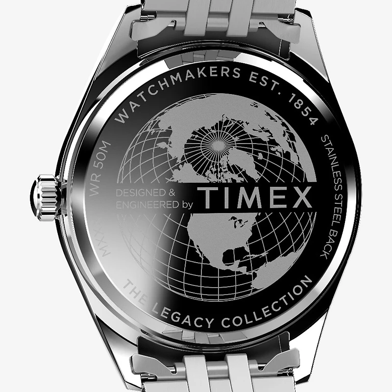 Timex Mens Silver Tone Stainless Steel Bracelet Watch Tw2v67800ji