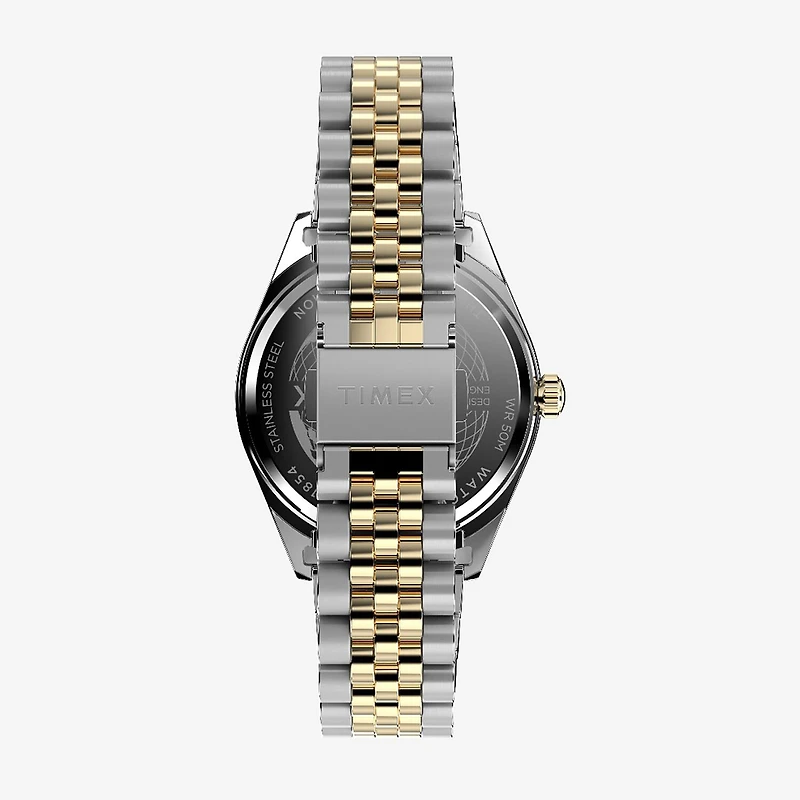 Timex Mens Two Tone Stainless Steel Bracelet Watch None