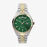 Timex Mens Two Tone Stainless Steel Bracelet Watch None