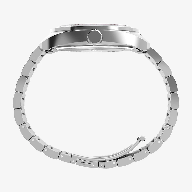 Timex Mens Silver Tone Stainless Steel Bracelet Watch None