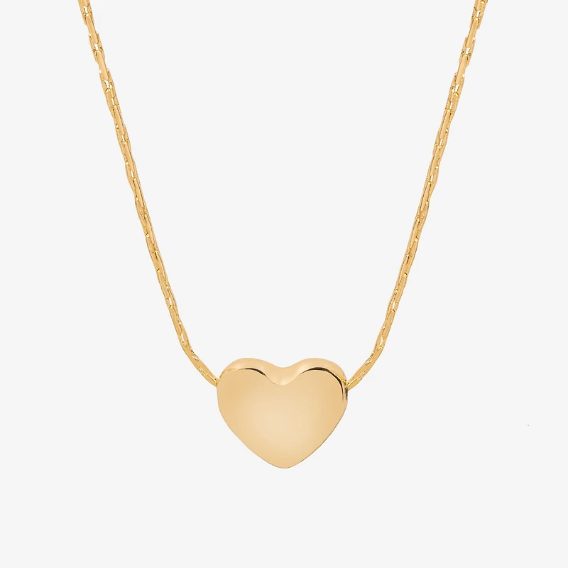 Bijoux Bar Delicates Womens Heart 16 Inch Pendant Necklace