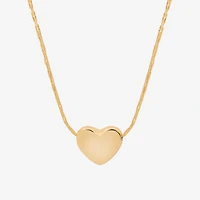 Bijoux Bar Delicates Womens Heart 16 Inch Pendant Necklace