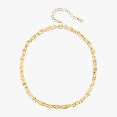 Bijoux Bar Delicates Womens 16 Inch Link Chain Necklace