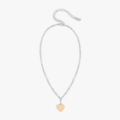 Bijoux Bar Delicates Two Tone Womens 16 Inch Y Necklace