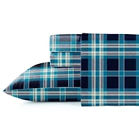 Pointehaven Cotton Heavy Weight 175 GSM Printed Flannel Sheet Set