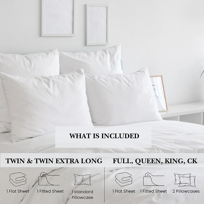 Pointehaven Cotton Heavy Weight 175 GSM Printed Flannel Sheet Set