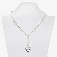 Bold Elements Silver Tone Womens 18 Inch Y Necklace