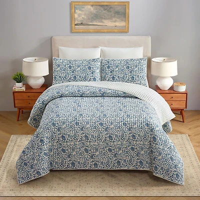 Modern Heirloom Eden Gauze 3-pc. Paisley Quilt Set