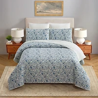 Modern Heirloom Eden Gauze 3-pc. Paisley Quilt Set