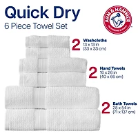 ARM & HAMMER™ Quick Dry Bath Towel Set