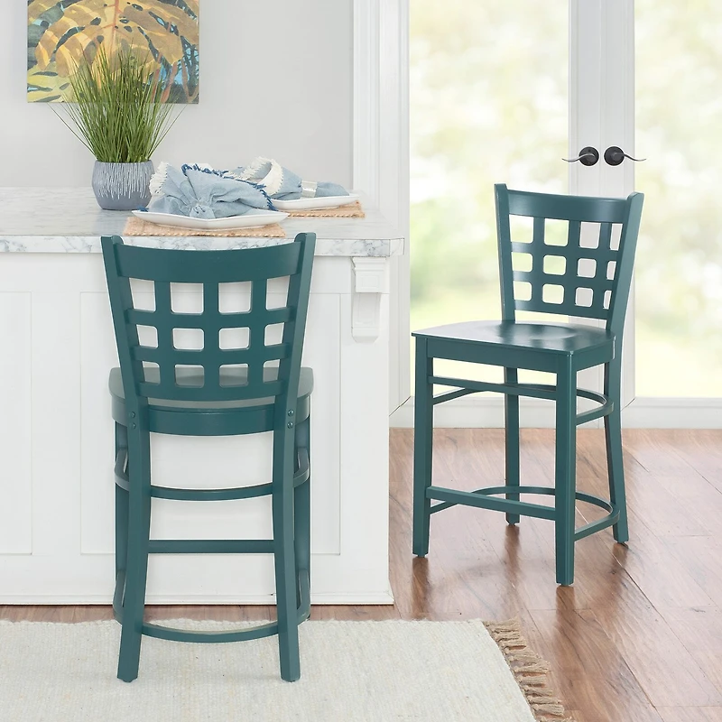 Linon Lashley Kitchen And Dinning Room Collection Counter Height Bar Stool