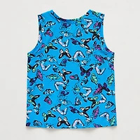 Xersion Performance Little & Big Kid Girls Crew Neck Sleeveless Active Tank Top