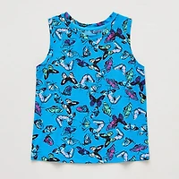 Xersion Performance Little & Big Kid Girls Crew Neck Sleeveless Active Tank Top