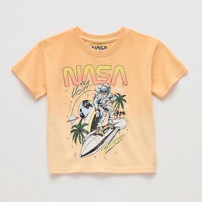 Grayson Little Toddler Boys Crew Neck Short Sleeve Relaxed Fit NASA Graphic T-Shirt