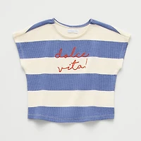 Grayson Little Toddler Girls Crew Neck Short Sleeve Relaxed Fit Graphic T-Shirt