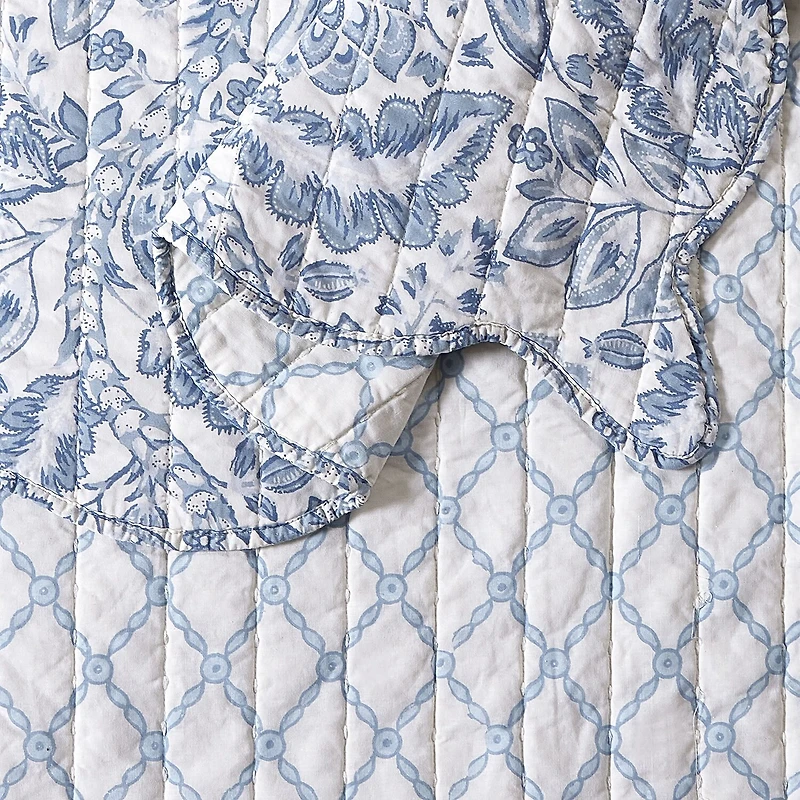 spartina 449 Peeples Song 3-pc. Floral Quilt Set
