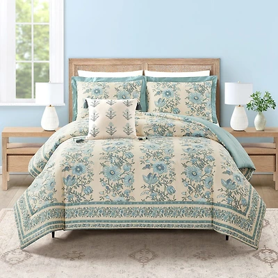 spartina 449 Mystic Moss 3-pc. Floral Reversible Comforter Set