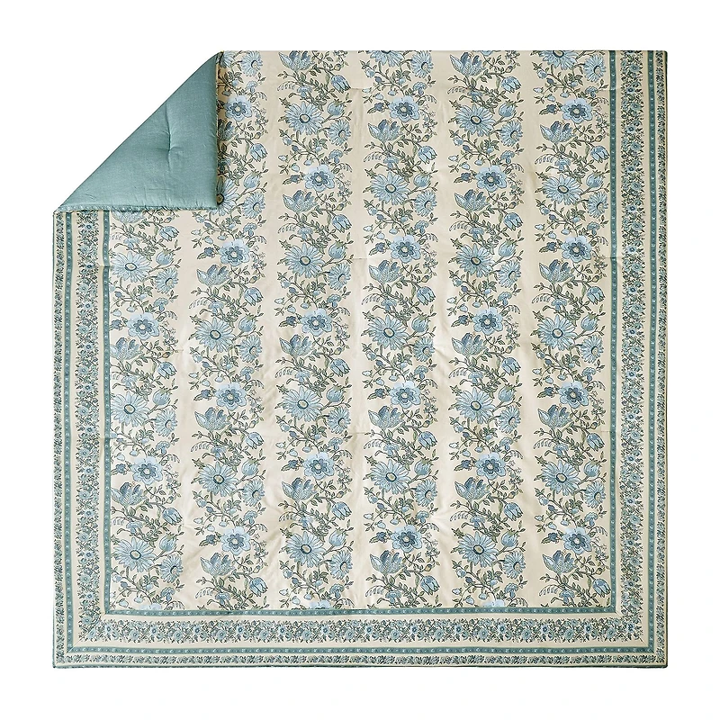 spartina 449 Mystic Moss 3-pc. Floral Reversible Comforter Set