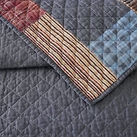 Modern Heirloom Cabin Patchwork 3-pc. Plaid Quilt Set
