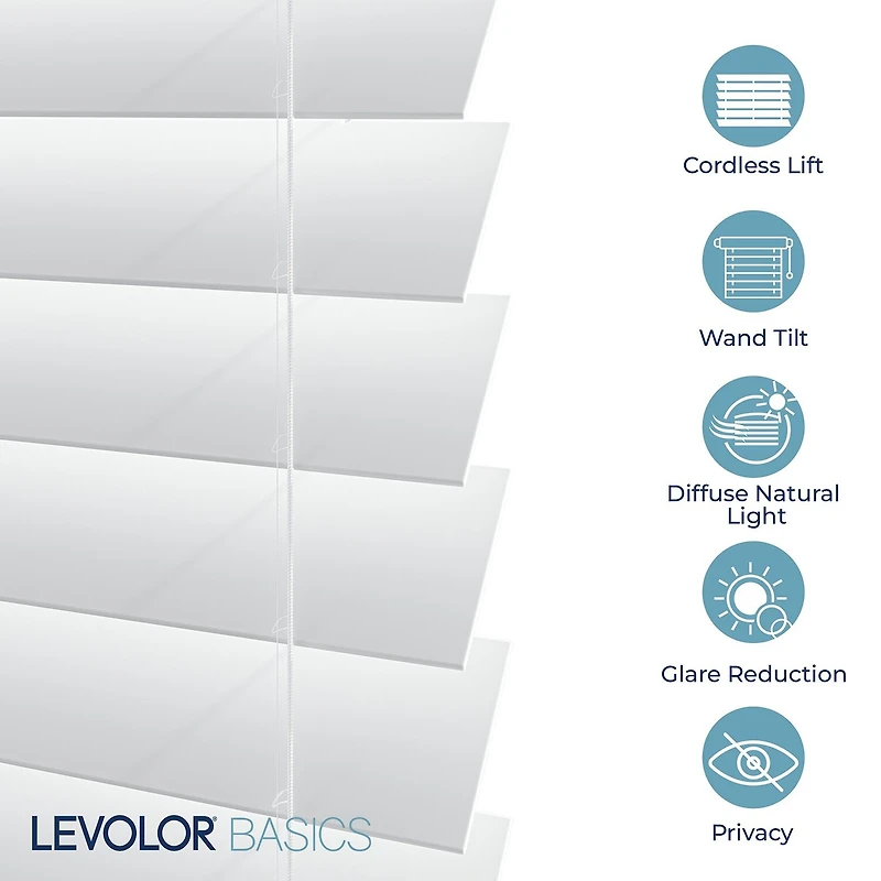 LEVOLOR Basics 2" Cordless Faux Wood Blind