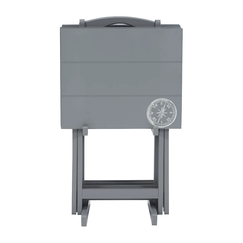 Compass 5-Piece Tv Tray Table Set
