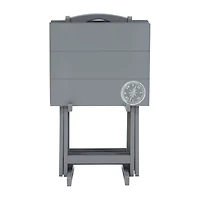 Compass 5-Piece Tv Tray Table Set