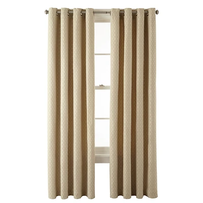 JCPenney Home Light-Filtering Grommet Top Single Curtain Panel
