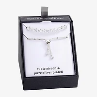 Sparkle Allure Womens Cubic Zirconia Bolo Bracelet