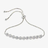 Sparkle Allure Womens Cubic Zirconia Bolo Bracelet