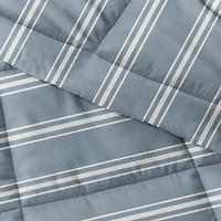 Casual Comfort Soft Stripe Reversible Down-Alternative Comforter