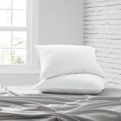 Casual Comfort 2-Pack Plush Down-Alternative Cooling Gel Fiber Bed Pillow Set