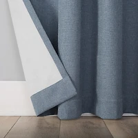 Sun Zero Channing Grommet Top Energy Saving 100% Blackout Single Curtain Panel