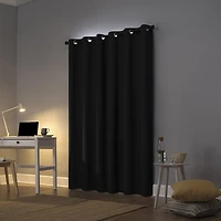 Sun Zero Cyrus Grommet Top Energy Saving 100% Blackout Single Curtain Panel