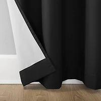 Sun Zero Cyrus Grommet Top Energy Saving 100% Blackout Single Curtain Panel