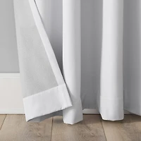 Sun Zero Tyrell Grommet Top Energy Saving 100% Blackout Single Curtain Panel