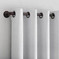 Sun Zero Tyrell Grommet Top Energy Saving 100% Blackout Single Curtain Panel
